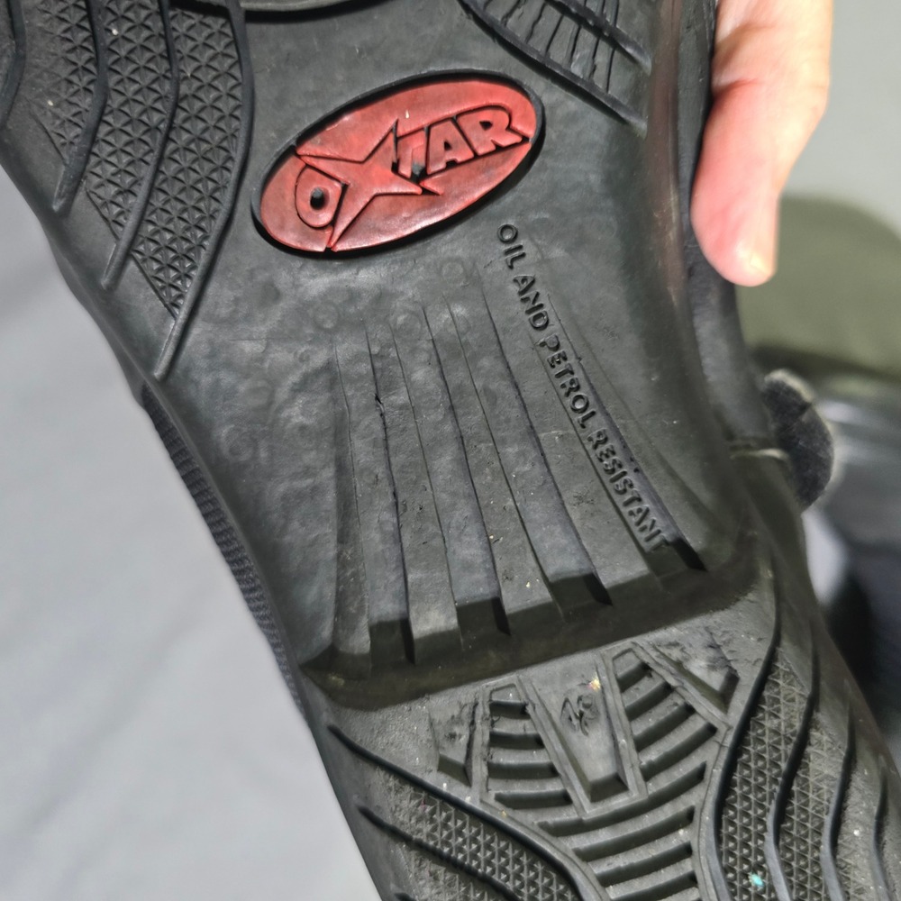 Oxtar Air Tech Motorcycle Boots Mens 48 Black Gore-Tex XCR Touring Racing Gear - Picture 13 of 14